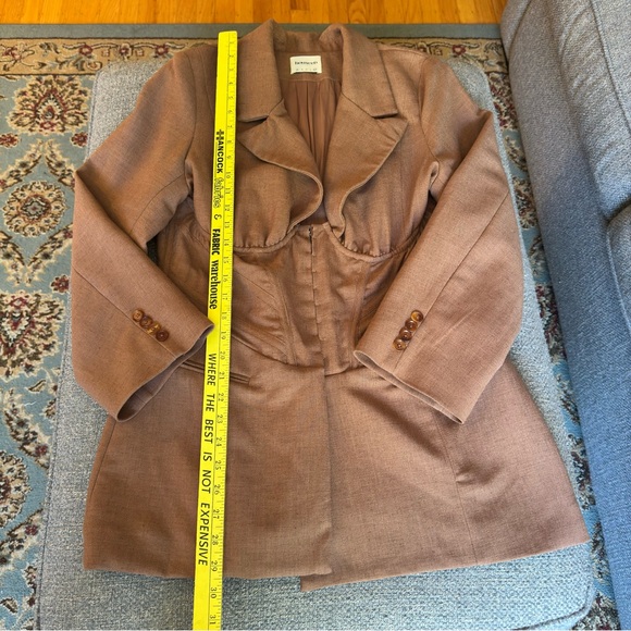 House of CB Makani Mocha Hourglass Corset Blazer L+ - Picture 12 of 15